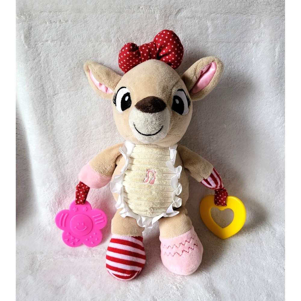Rudolph Red Nosed Reindeer Friend Clarise Plush Musical Activity Baby Toy 0+